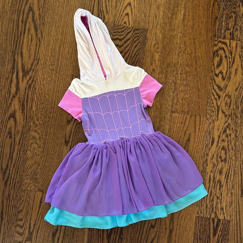 Superhero Costume Dress - Purple, Pink, and White